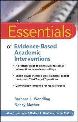 bokomslag Essentials of Evidence-Based Academic Interventions