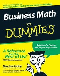 bokomslag Business Math For Dummies