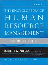 bokomslag The Encyclopedia of Human Resource Management, Volume 1