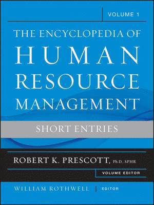 William J. Rothwell - Encyclopedia of Human Resource Management, Volume 1, Inbunden