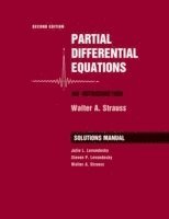bokomslag Partial Differential Equations: An Introduction, 2e Student Solutions Manual