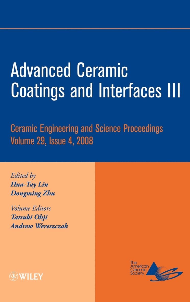 Advanced Ceramic Coatings and Interfaces III, Volume 29, Issue 4 1