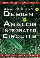 bokomslag Analysis and Design of Analog Integrated Circuits, International Student Version