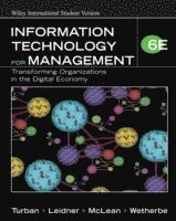 Efraim Turban, Linda Volonino, Ephraim McLean, Wetherbe - Information Technology for Management: Transforming Organizations in the Di, Häftad