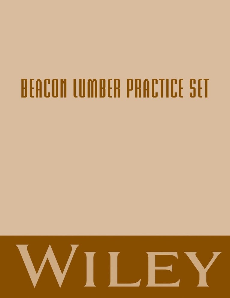 Beacon Lumber Practice Set 1