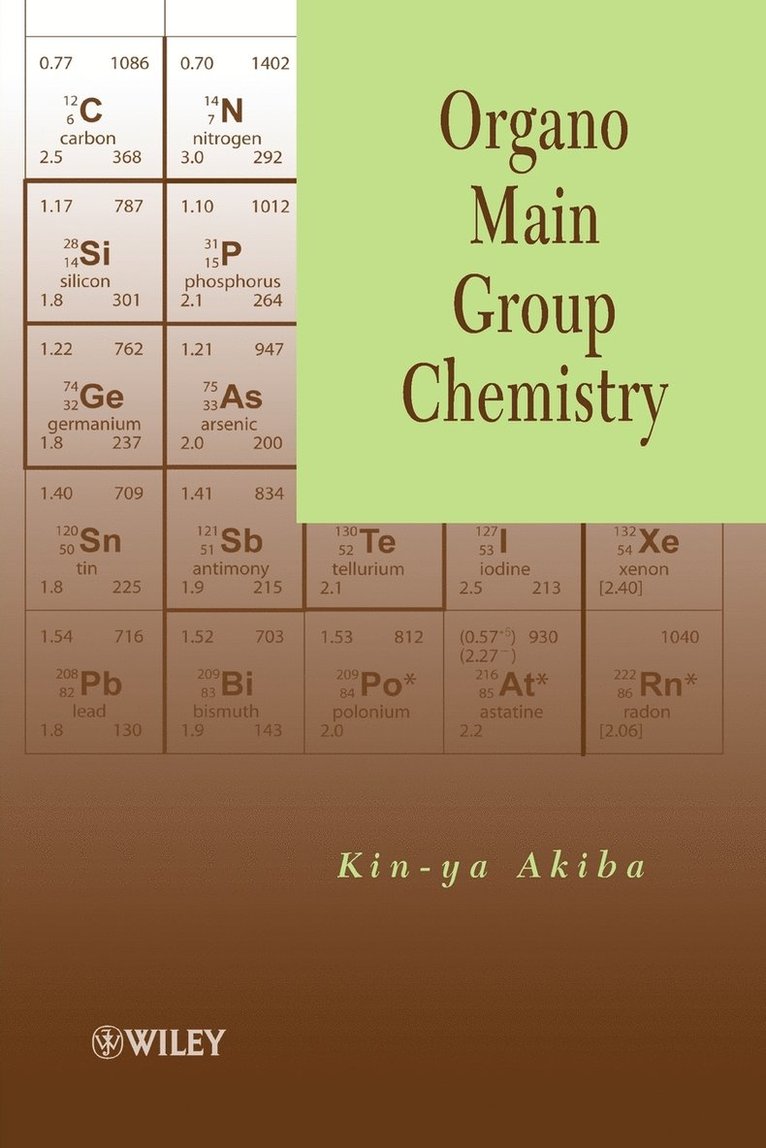 Organo Main Group Chemistry 1