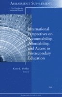 Ir, Webber - International Perspectives on Accountability, Affordability, and Access to Postsecondary Education: New Directions for Institutional Research, Assessm, Häftad