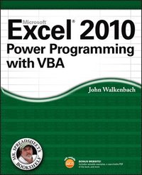 bokomslag Excel 2010 Power Programming with VBA Book/CD Package