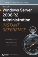 bokomslag Windows Server 2008 R2 Administration Instant Reference