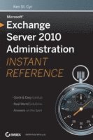bokomslag Microsoft Exchange Server 2010 Administration Instant Reference