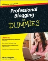 bokomslag Professional Blogging For Dummies