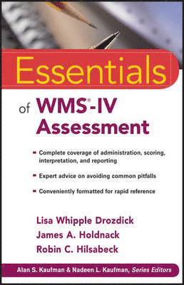 bokomslag Essentials of WMS-IV Assessment