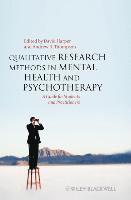 Thompson, David Harper, Andrew R. Thompson - Qualitative Research Methods in Mental Health and Psychotherapy, Inbunden