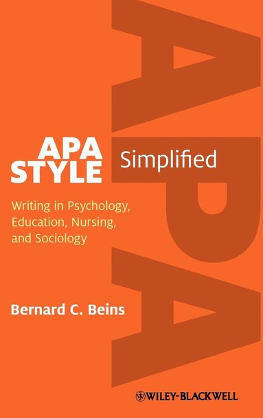 Bernard C. Beins - APA Style Simplified, Inbunden