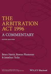 bokomslag The Arbitration Act 1996