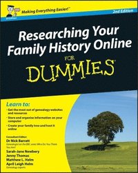 bokomslag Researching Your Family History Online For Dummies 2nd Edition