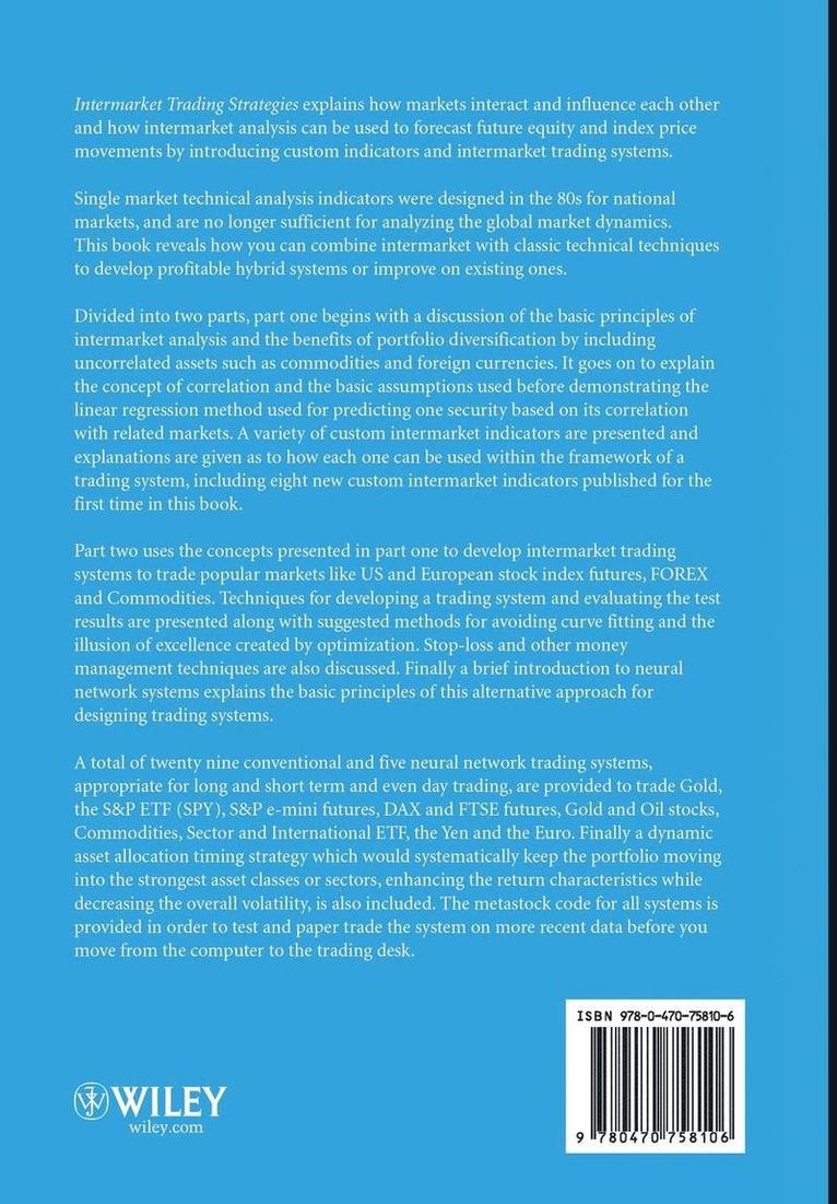 Markos Katsanos, Katsanos - Intermarket Trading Strategies, Inbunden