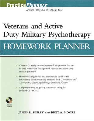 bokomslag Veterans and Active Duty Military Psychotherapy Homework Planner