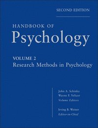 bokomslag Handbook of Psychology, Research Methods in Psychology