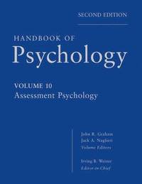 bokomslag Handbook of Psychology, Assessment Psychology