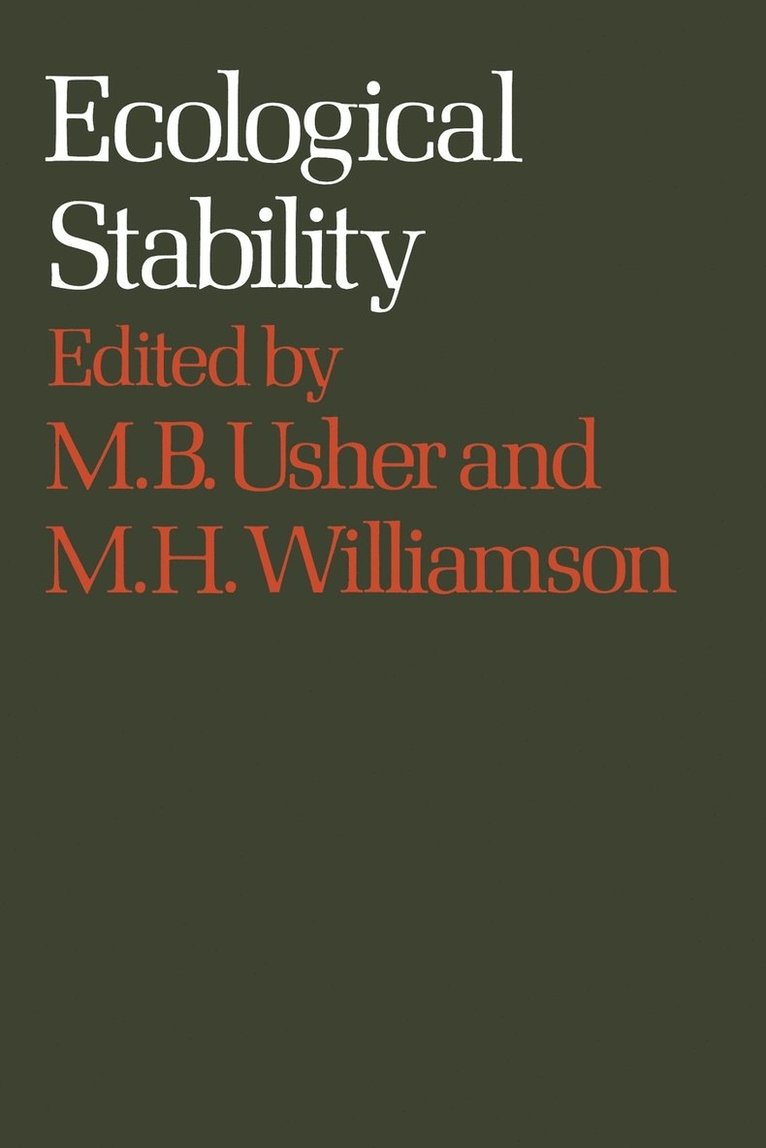 Mícháél B. Úshér, M. H. Wíllíámsó&#324;, Mi Hael B. Usher, M. H. Williamso, Mí¿háél B. Úshér, M. H. Wíllíámsó¿ - Ecological Stability, Häftad
