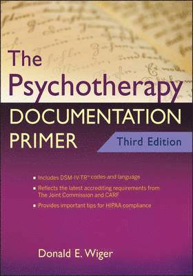 bokomslag The Psychotherapy Documentation Primer