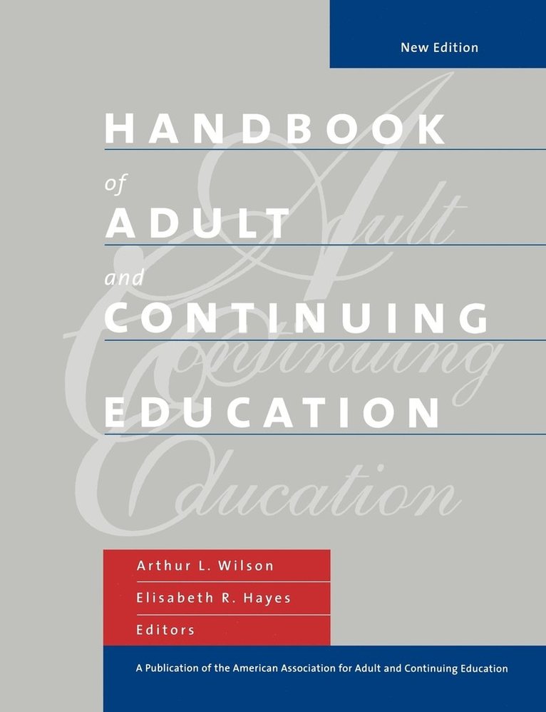 Handbook of Adult and Continuing Education 1