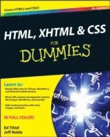 bokomslag HTML, XHTML & CSS For Dummies 7th Edition