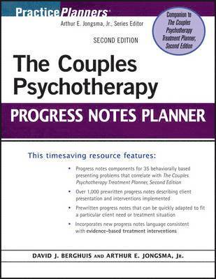 Arthur E. Jongsma Jr., David J. Berghuis - Couples Psychotherapy Progress Notes Planner, Häftad