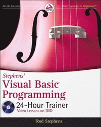bokomslag Stephens Visual Basic Programming 24-Hour Trainer Book/DVD Package