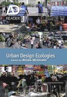 Urban Design Ecologies 1