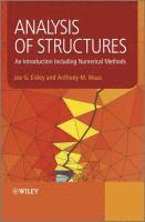 bokomslag Analysis of Structures