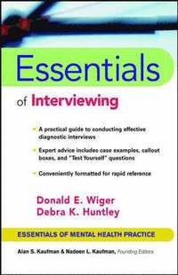 bokomslag Essentials of Interviewing