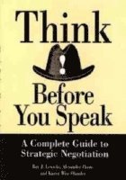 bokomslag Think Before You Speak