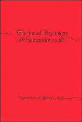 bokomslag The Social Psychology of Organizations