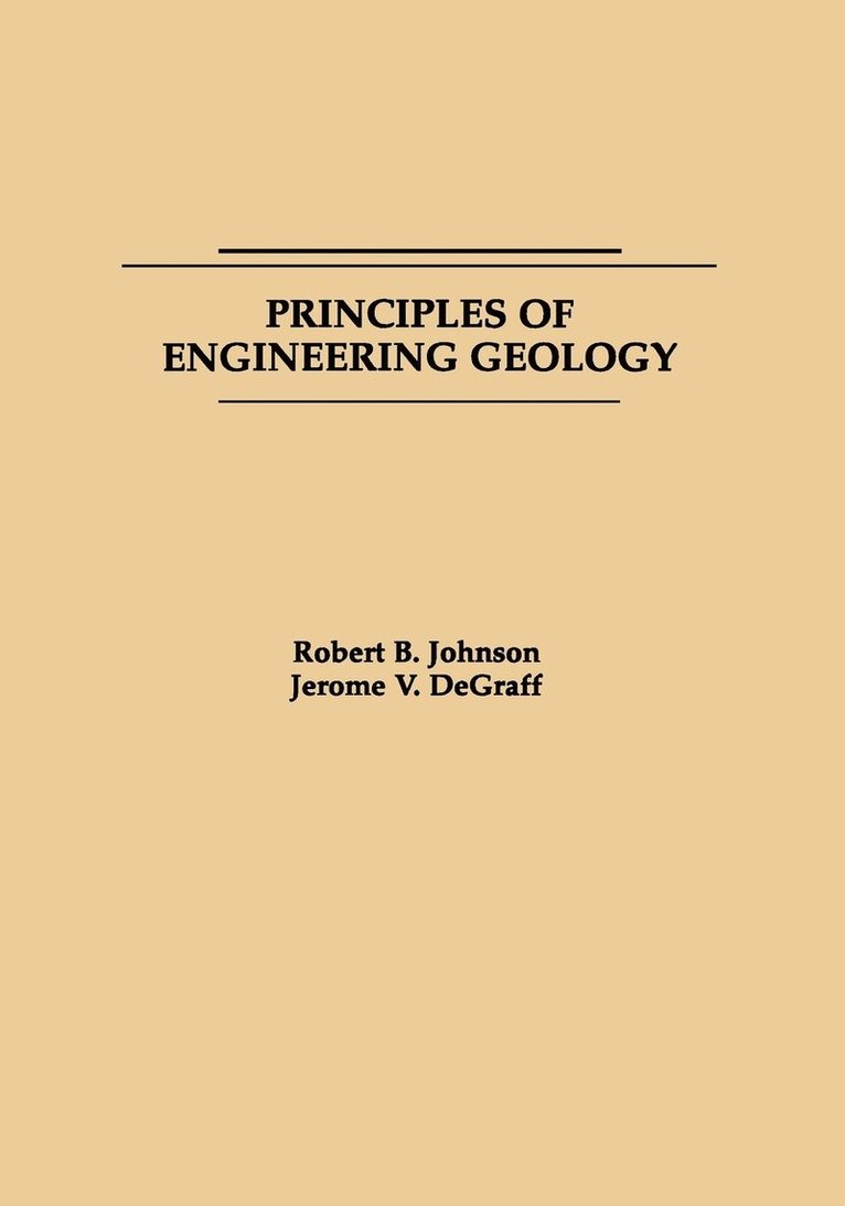 Principles of Engineering Geology