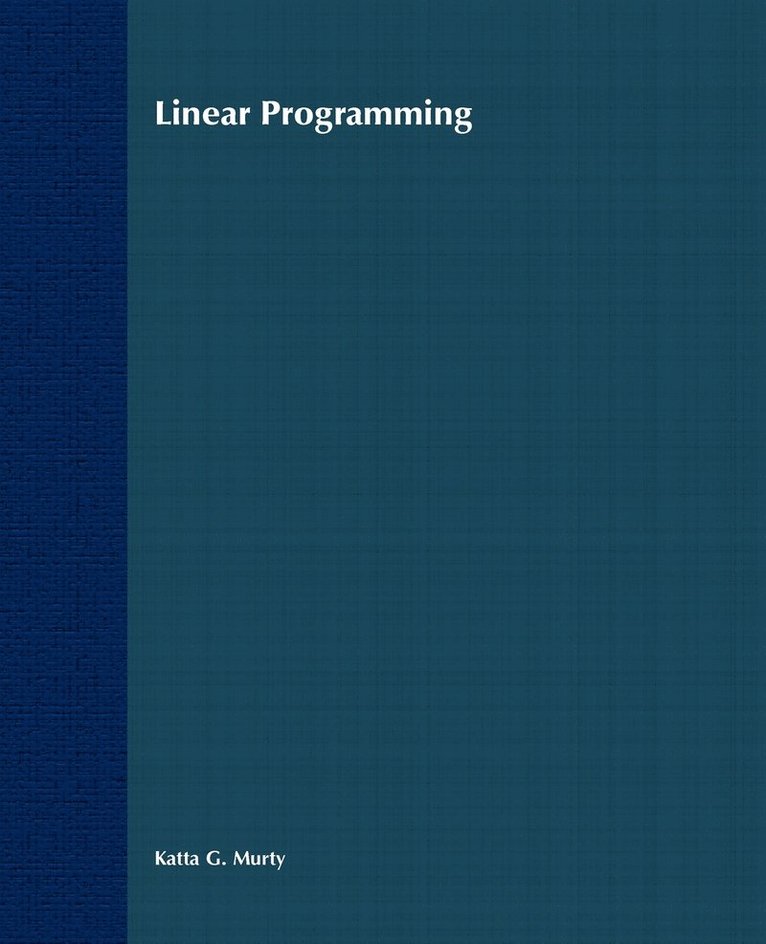 Katta G. Murty, Murty - Linear Programming, Häftad