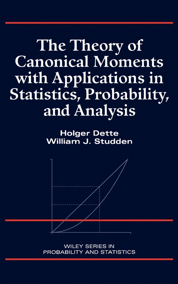 Holger Dette, William J. Studden, William J Studden - Theory of Canonical Moments with Applications in Statistics, Probability, and Analysis, Inbunden