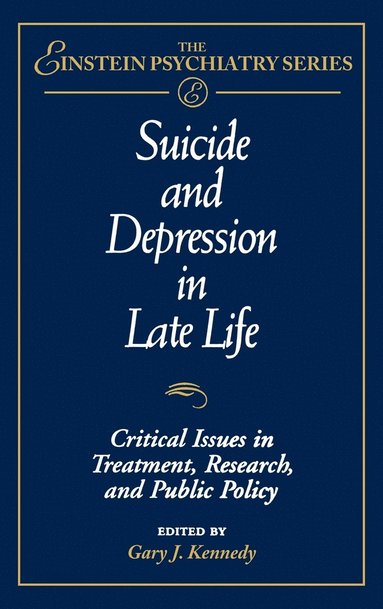 bokomslag Suicide and Depression in Late Life