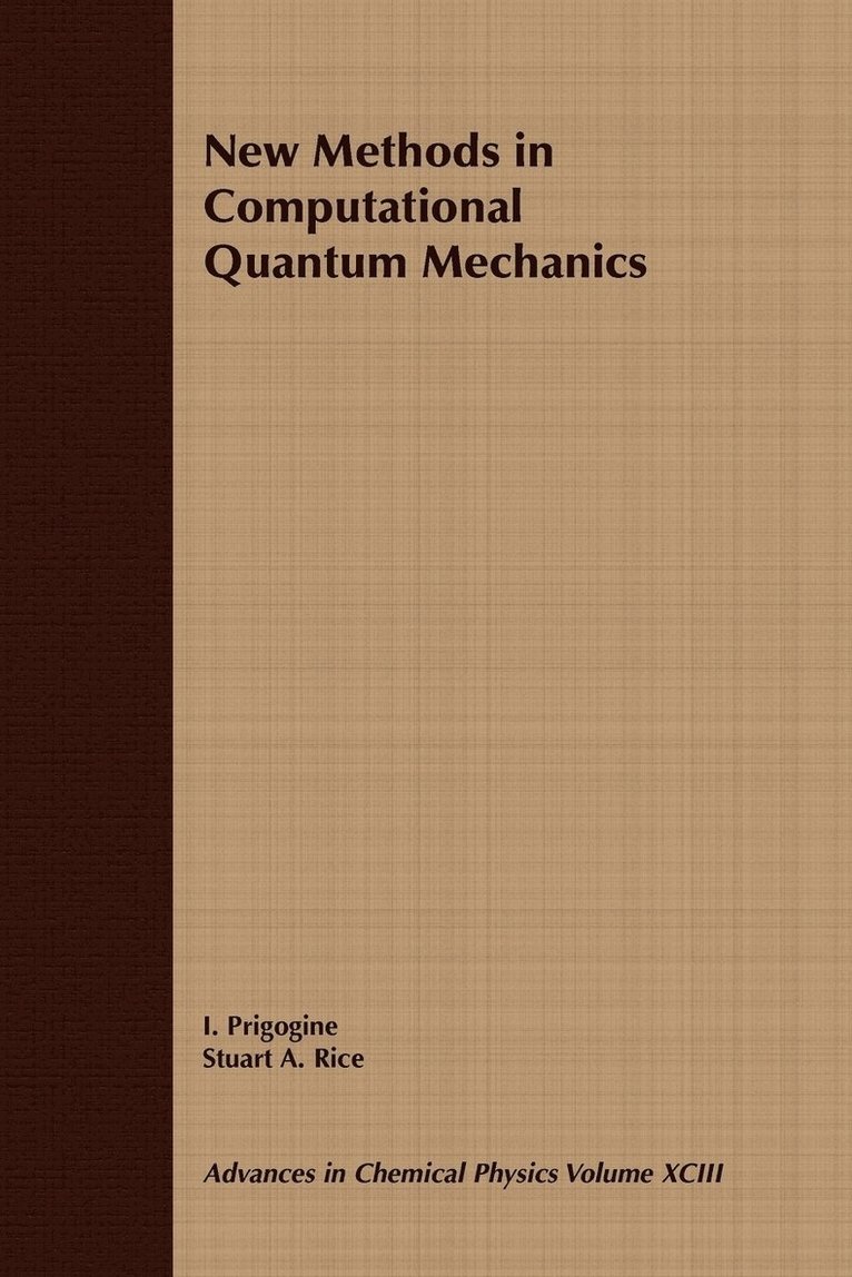 New Methods in Computational Quantum Mechanics, Volume 93 1