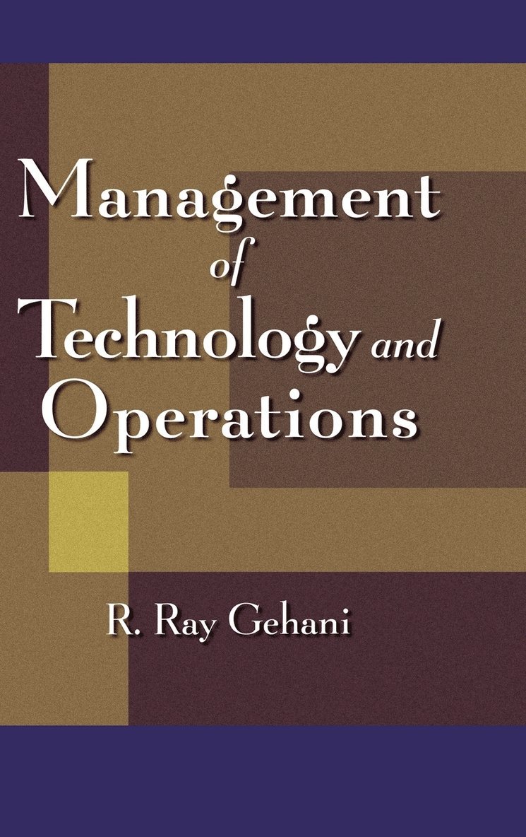 Management of Technology and Operations 1