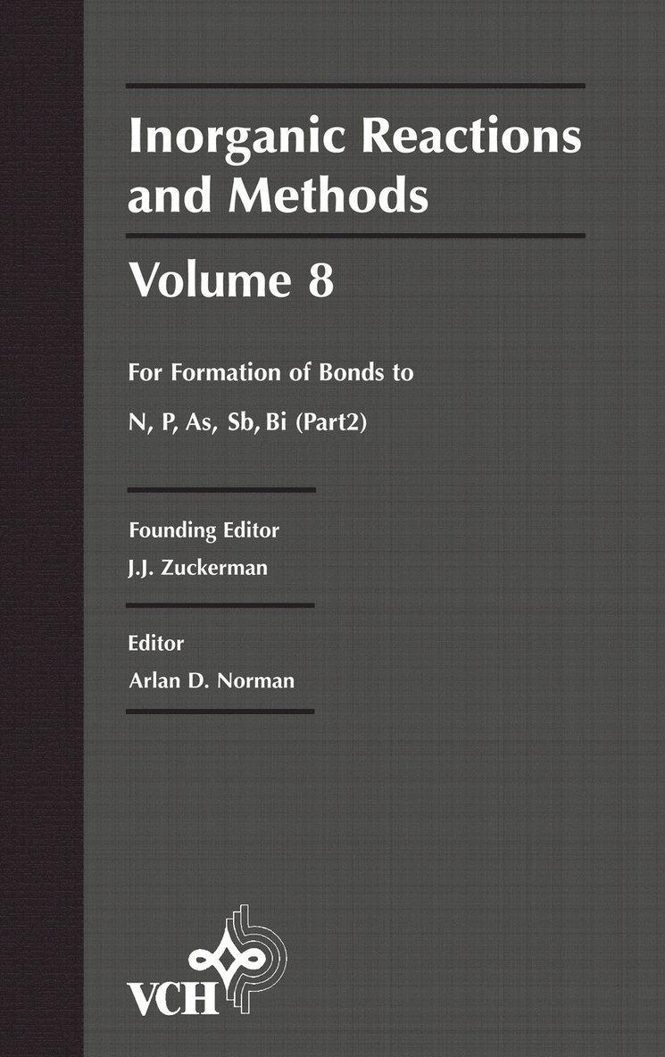 Inorganic Reactions and Methods, The Formation of Bonds to N, P, As, Sb, Bi (Part 2)