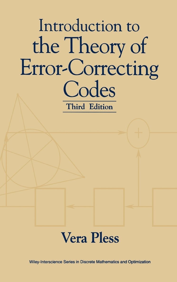 Vera Pless, Pless - Introduction to the Theory of Error-Correcting Codes, Inbunden