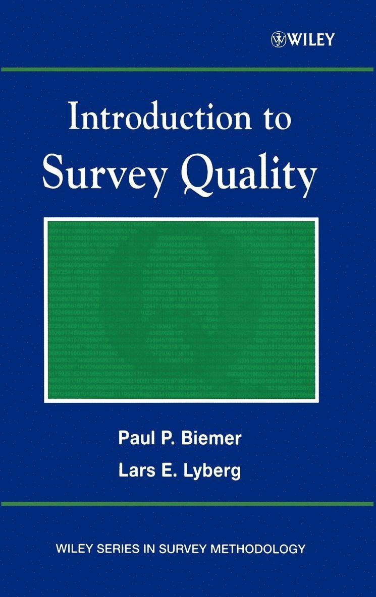 Introduction to Survey Quality 1