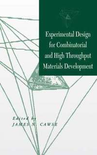 bokomslag Experimental Design for Combinatorial and High Throughput Materials Development