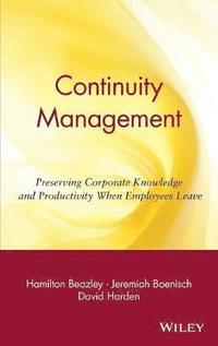 bokomslag Continuity Management