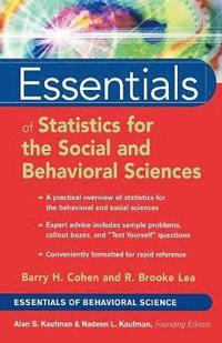 bokomslag Essentials of Statistics for the Social and Behavioral Sciences