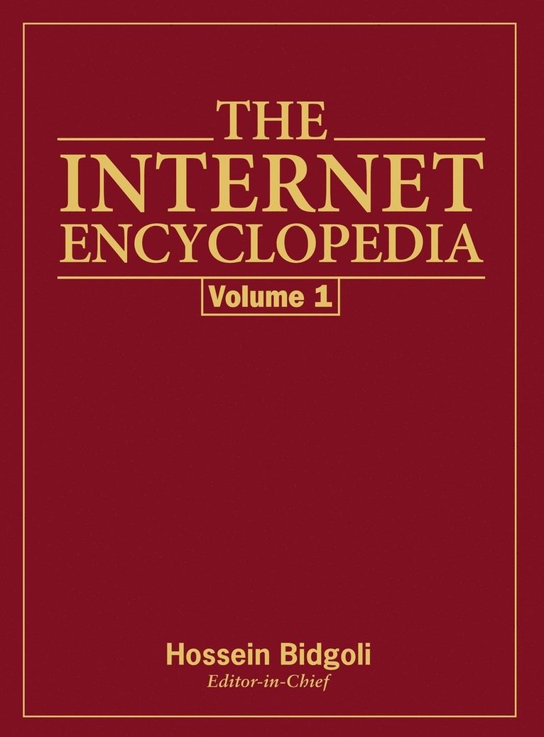 Bidgoli - Internet Encyclopedia Vol 1, Inbunden