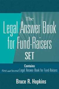 bokomslag Legal Answer Book for Fund-Raisers Set, Set Contains: First and Second Legal Answer Books for Fund-Raisers