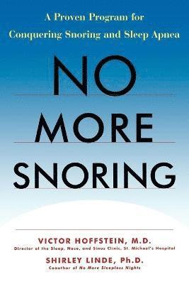 bokomslag No More Snoring